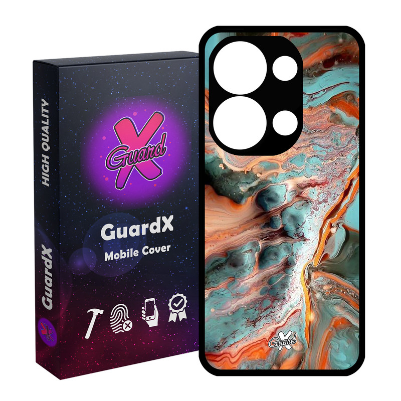کاور گارد ایکس طرح ماربل مدل Glass10281 مناسب برای گوشی موبایل شیائومی Poco X6 5G / Note 13 Pro 5G