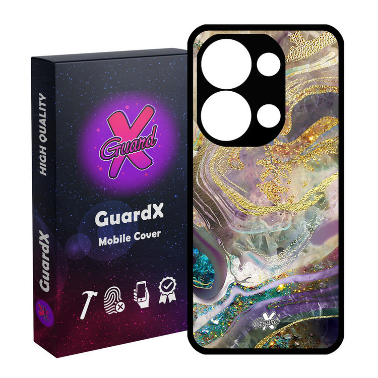 کاور گارد ایکس طرح ماربل مدل Glass10295 مناسب برای گوشی موبایل شیائومی Poco X6 5G / Note 13 Pro 5G