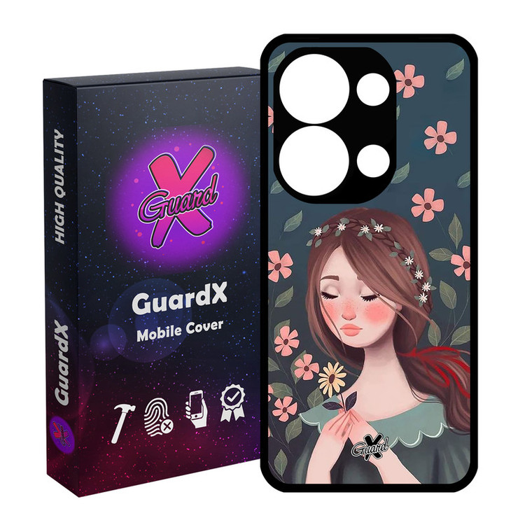 کاور گارد ایکس طرح Girl مدل Glass10332 مناسب برای گوشی موبایل شیائومی Poco X6 5G / Note 13 Pro 5G