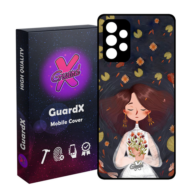 کاور گارد ایکس طرح دختر مدل Glass10326 مناسب برای گوشی موبایل سامسونگ Galaxy A52