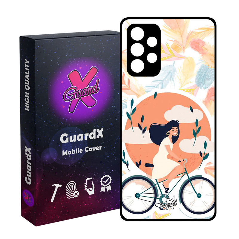 کاور گارد ایکس طرح Girl مدل Glass10340 مناسب برای گوشی موبایل سامسونگ Galaxy A52