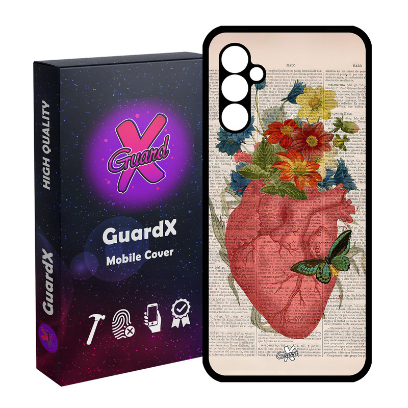 کاور گارد ایکس طرح قلب مدل Glass10505 مناسب برای گوشی موبایل سامسونگ Galaxy A24/A24 4G/M34 5G