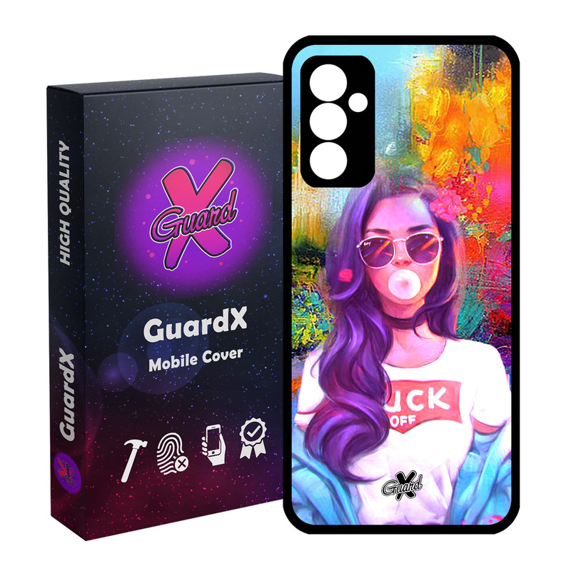 کاور گارد ایکس طرح Girl مدل Glass10038 مناسب برای گوشی موبایل سامسونگ Galaxy A55 / A55 5G