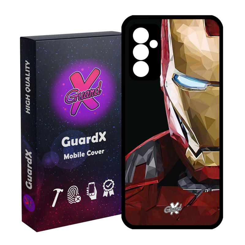 کاور گارد ایکس طرح Iron Man مدل Glass10048 مناسب برای گوشی موبایل سامسونگ Galaxy A14 / A14 5G