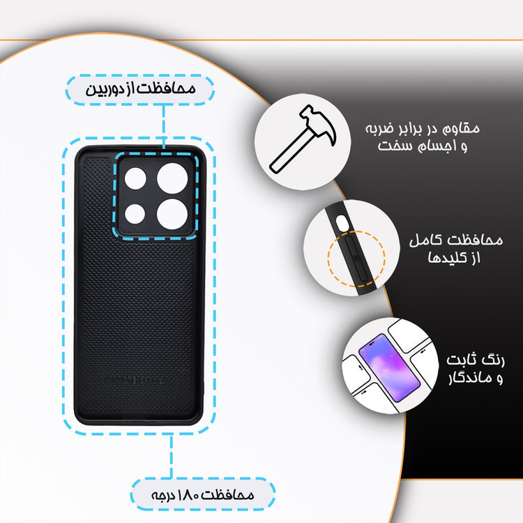 کاور گارد قاب مدل دخترانه مناسب برای گوشی موبایل شیائومی Redmi note 13 pro 5g\Poco X6 5g