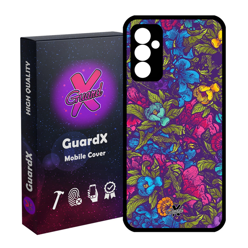 کاور گارد ایکس طرح Flower مدل Glass10224 مناسب برای گوشی موبایل سامسونگ Galaxy A15 4G / A15 5G