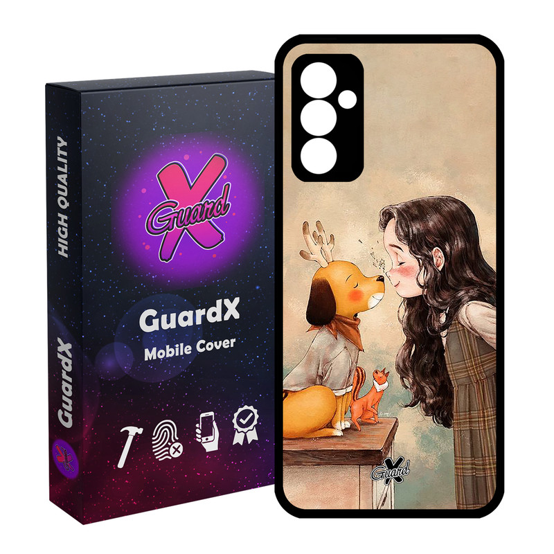کاور گارد ایکس طرح Girl مدل Glass10323 مناسب برای گوشی موبایل سامسونگ Galaxy S23 FE