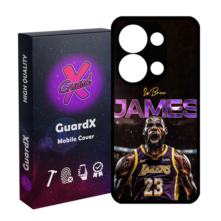 کاور گارد ایکس طرح Lebron James مدل Glass10715 مناسب برای گوشی موبایل شیائومی Redmi Note 13 Pro 4G / Poco M6 Pro 4G