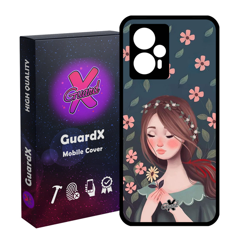 کاور گارد ایکس طرح Girl مدل Glass10332 مناسب برای گوشی موبایل شیائومی Poco F5/Redmi Note 12 Turbo