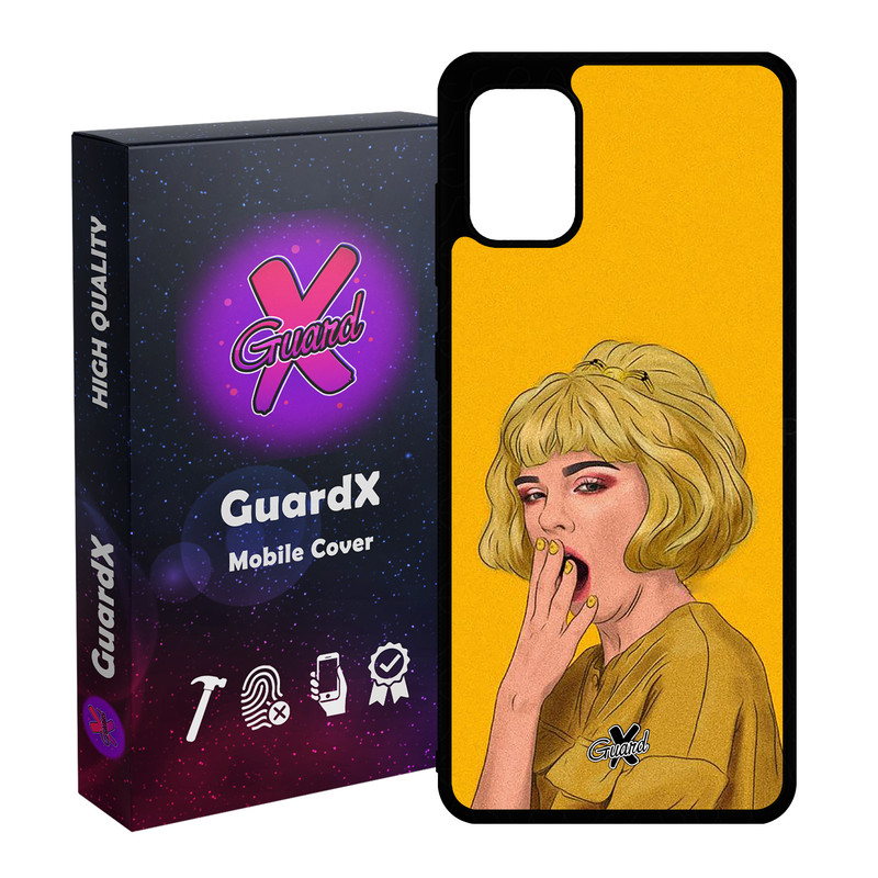 کاور گارد ایکس طرح Girl مدل Glass10311 مناسب برای گوشی موبایل سامسونگ Galaxy A31