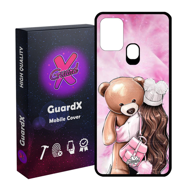 کاور گارد ایکس طرح Girl مدل Glass10088 مناسب برای گوشی موبایل سامسونگ Galaxy M31 / M31 Prime / F41