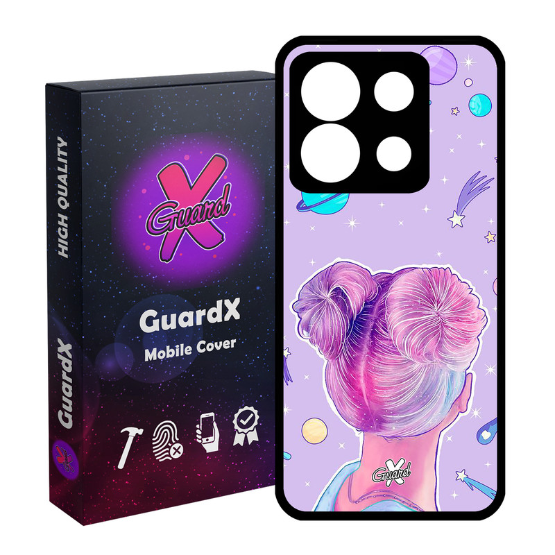کاور گارد ایکس طرح Girl مدل Glass10112 مناسب برای گوشی موبایل شیائومی Redmi Note 13 5G