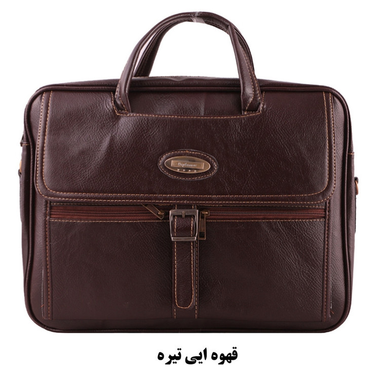 کیف اداری مردانه مدل چرم مصنوعی سگک 002
