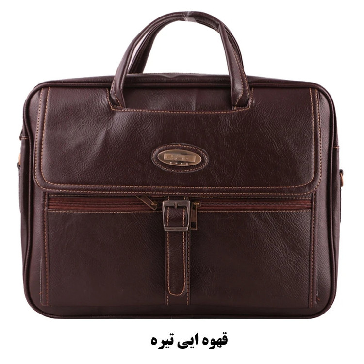 کیف اداری مردانه مدل چرم مصنوعی سگک 002
