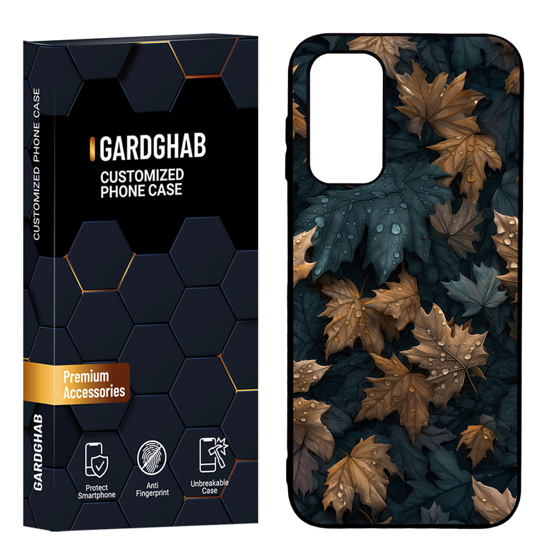 کاور گارد قاب مدل پشت گلس برگ مناسب برای گوشی موبایل سامسونگ Galaxy A14