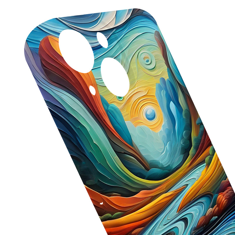 کاور گاردقاب مدل هنری مناسب برای گوشی موبایل اپل iPhone15 plus