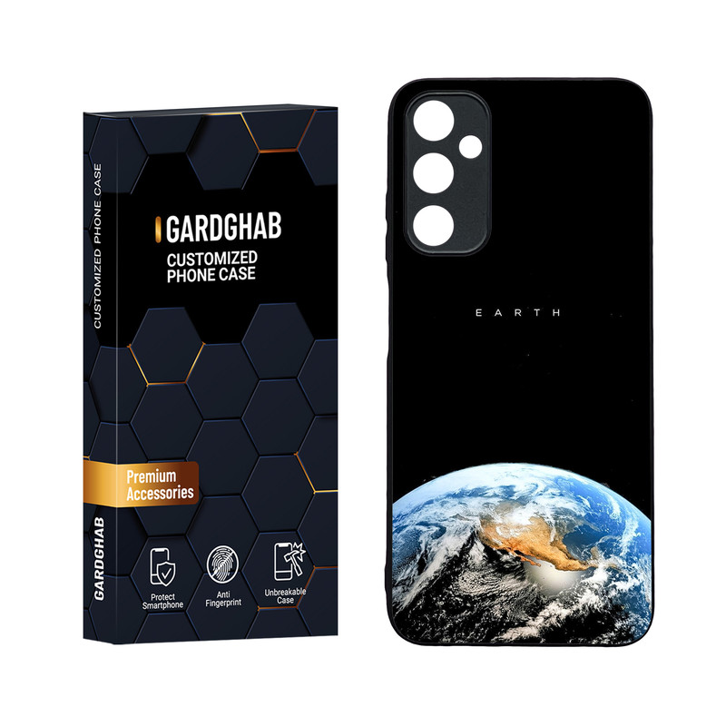 کاور گارد قاب مدل دورژله ای پشت گلس کهکشان مناسب برای گوشی موبایل سامسونگ Galaxy A05s
