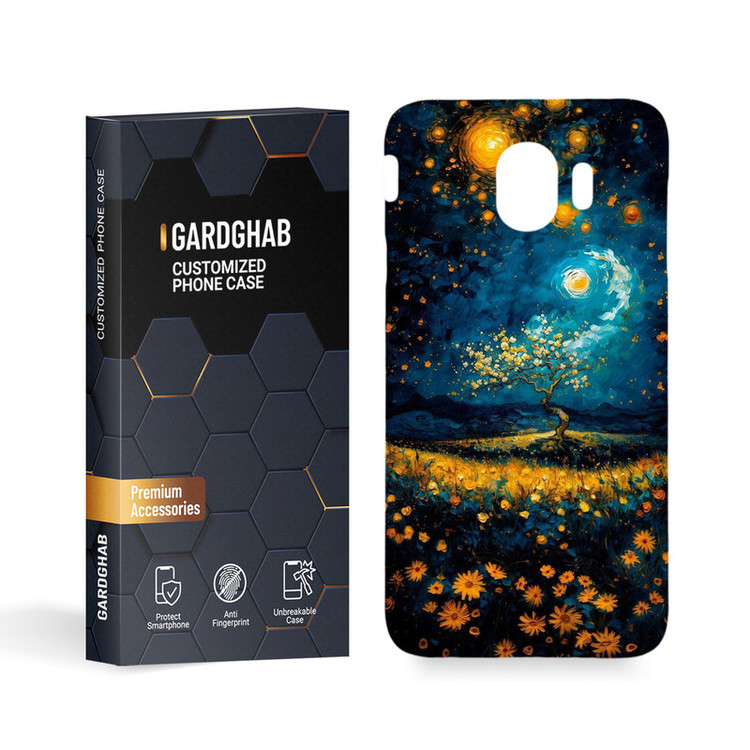 کاور گارد قاب مدل هنری مناسب برای گوشی موبایل سامسونگ Galaxy J4 2018