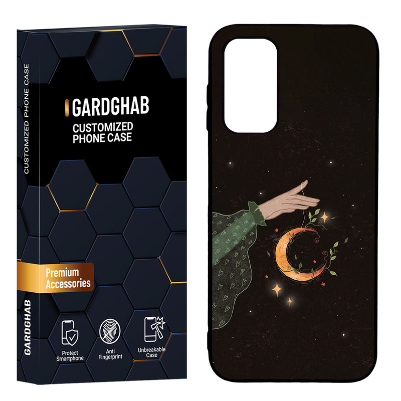 کاور گارد قاب مدل پشت گلس هنری مناسب برای گوشی موبایل سامسونگ Galaxy A14