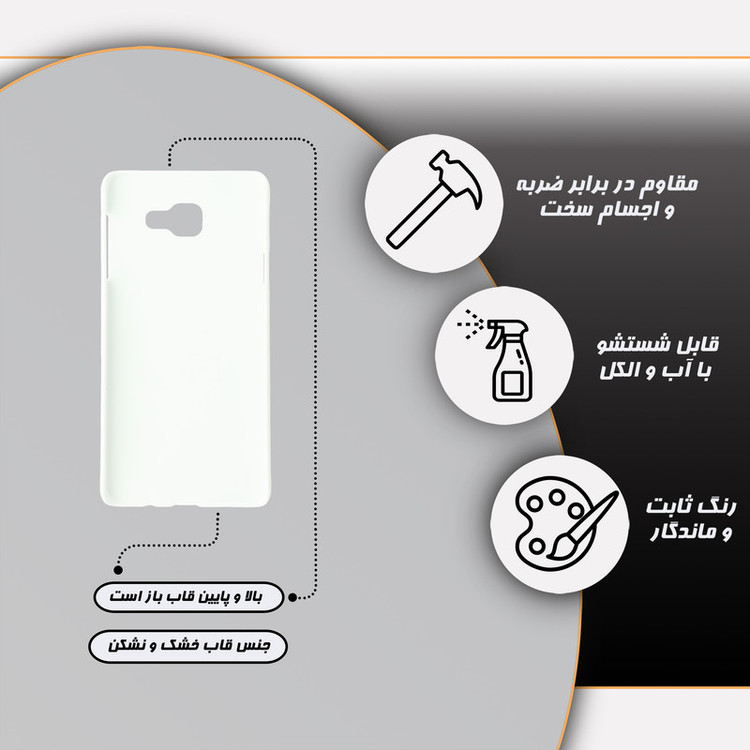 کاور گارد قاب مدل گل مناسب برای گوشی موبایل سامسونگ Galaxy A7 2016 / A710