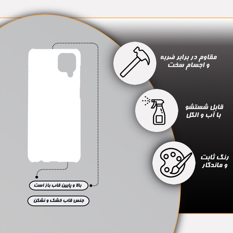 کاور قاب گارد مدل گل مناسب برای گوشی موبایل سامسونگ galaxy m12