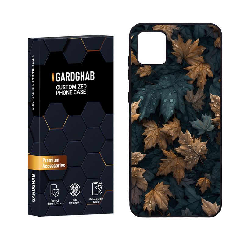 کاور گارد قاب مدل دورژله ای برگ مناسب برای گوشی موبایل سامسونگ Galaxy A04 4G