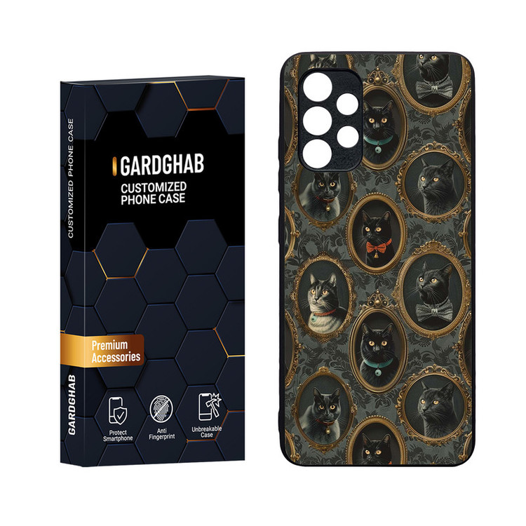 کاور گارد قاب مدل دورژله ای پشت گلس فانتزی مناسب برای گوشی موبایل سامسونگ Galaxy A32 4G