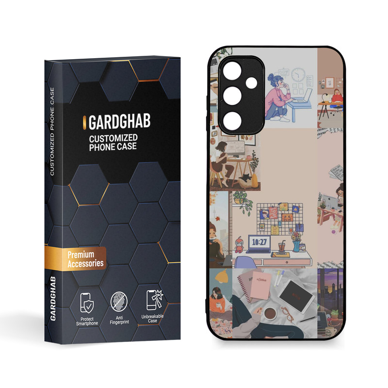 کاور گارد قاب مدل دخترانه مناسب برای گوشی موبایل سامسونگ Galaxy A14