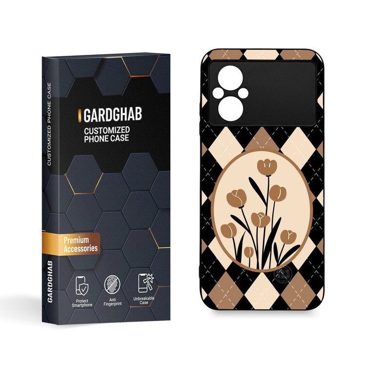 کاور گارد قاب مدل گل مناسب برای گوشی موبایل شیائومی Poco M4 5G / M5 4G