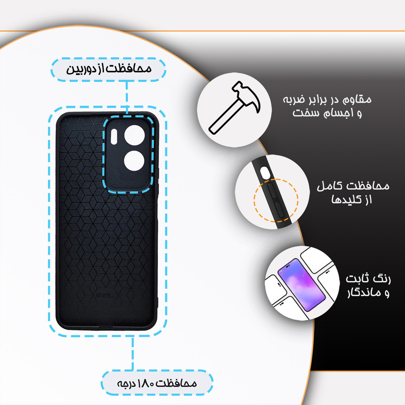 کاور گارد قاب مدل فانتزی مناسب برای گوشی موبایل آنر X50i \ 90 Lite 5G