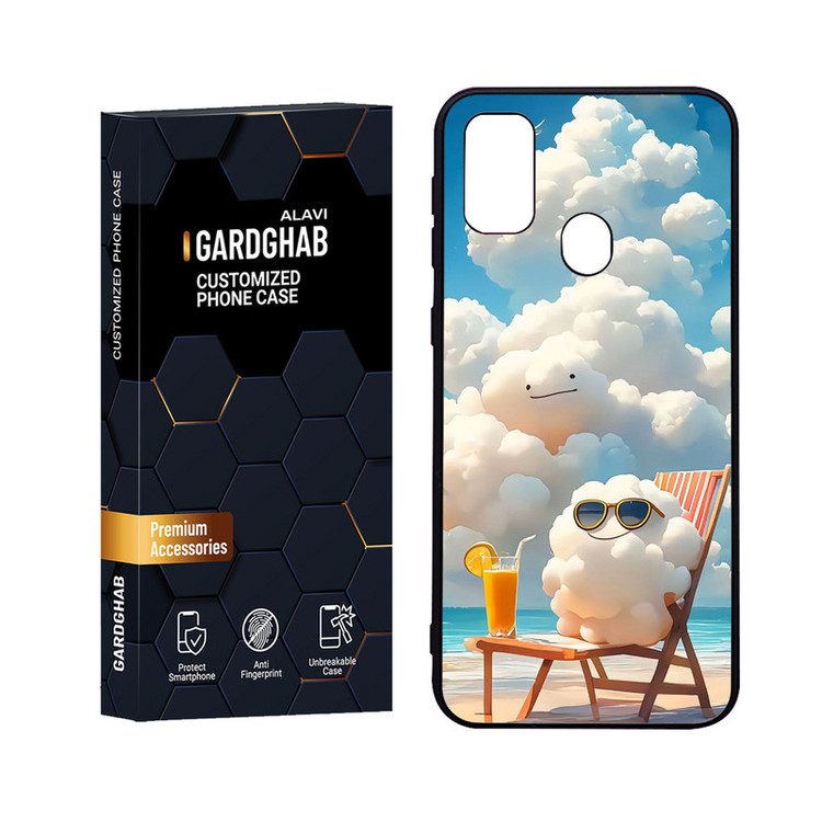 کاور گارد قاب علوی مدل Glass مناسب برای گوشی موبایل سامسونگ Galaxy M30S
