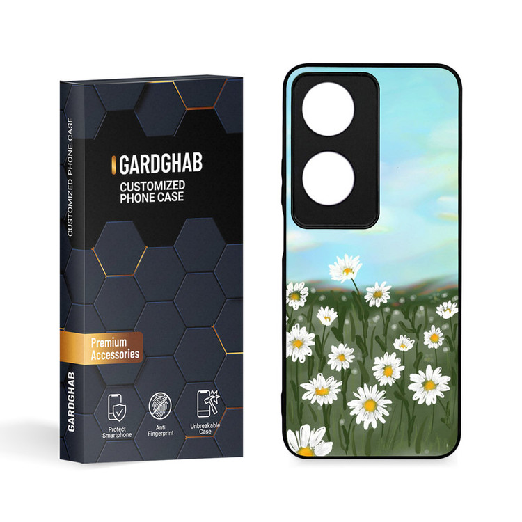 کاور گارد قاب طرح گل مناسب برای گوشی موبایل آنر X7B