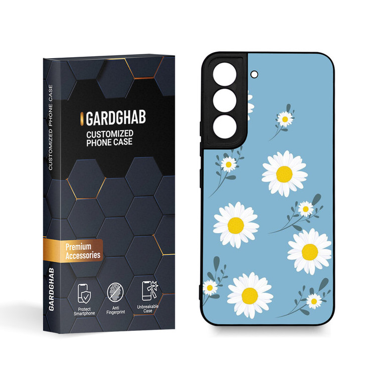 کاور گارد قاب مدل گل مناسب برای گوشی موبایل سامسونگ Galaxy S22