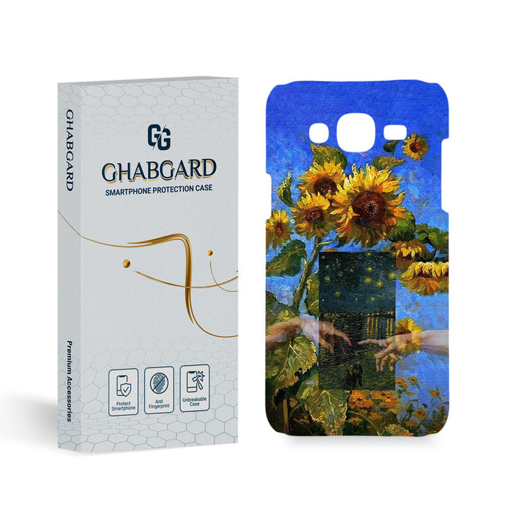 کاور گارد قاب مدل هنری مناسب برای گوشی موبایل سامسونگ Galaxy J7 2015 / J700