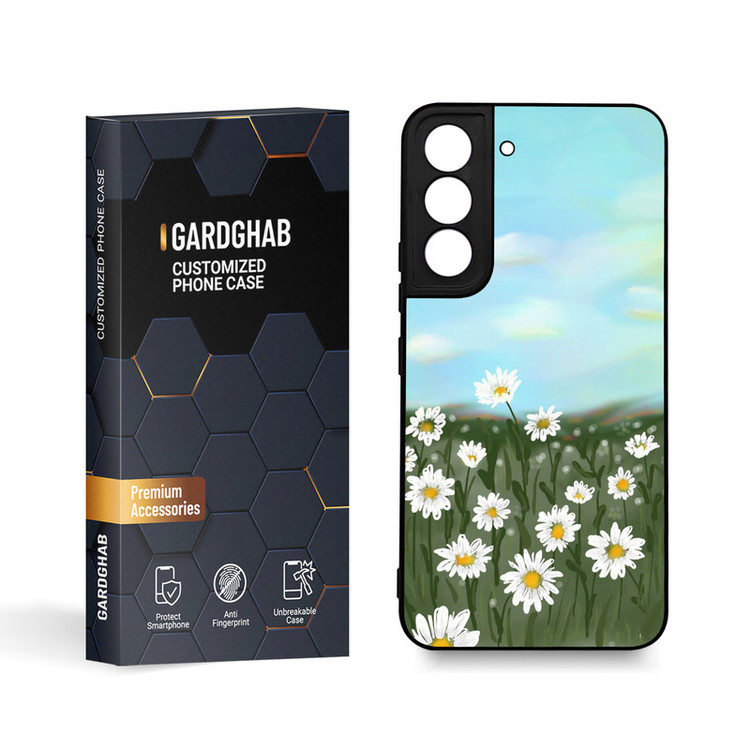 کاور گارد قاب مدل گل مناسب برای گوشی موبایل سامسونگ Galaxy S22