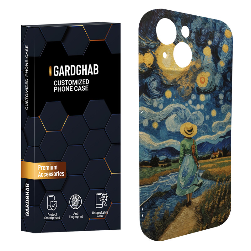کاور گارد قاب مدل هنری مناسب برای گوشی موبایل اپل iPhone 14 Plus