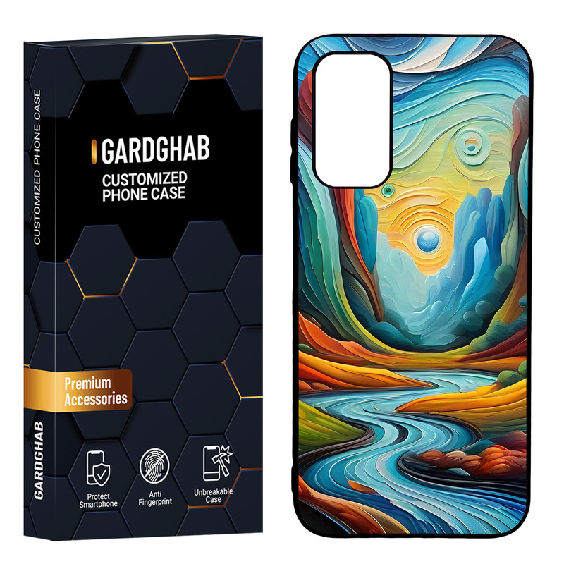 کاور گارد قاب مدل دور ژله ای هنری مناسب برای گوشی موبایل سامسونگ Galaxy A14