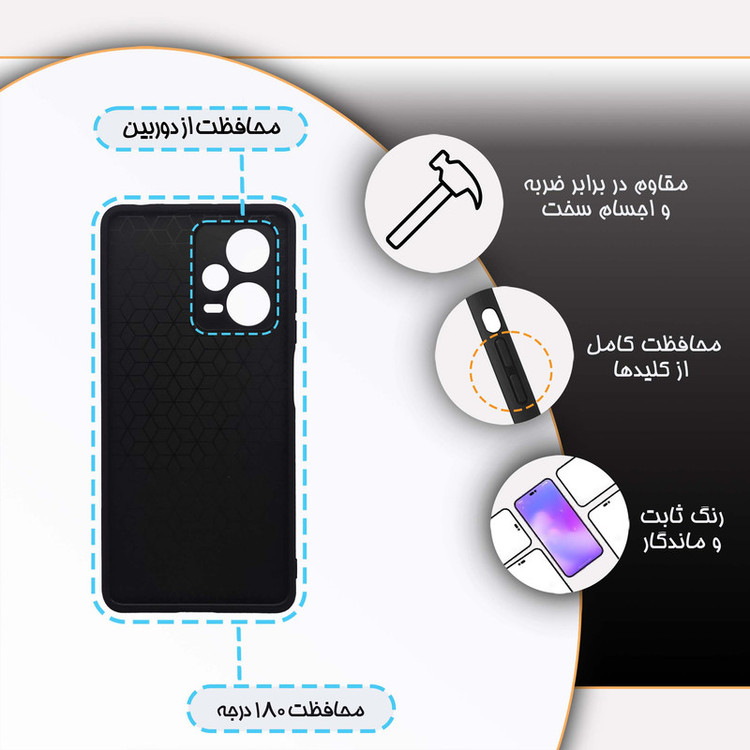 کاور گارد قاب مدل پسرانه مناسب برای گوشی موبایل شیائومی Redmi Note 12 Pro Plus 5G