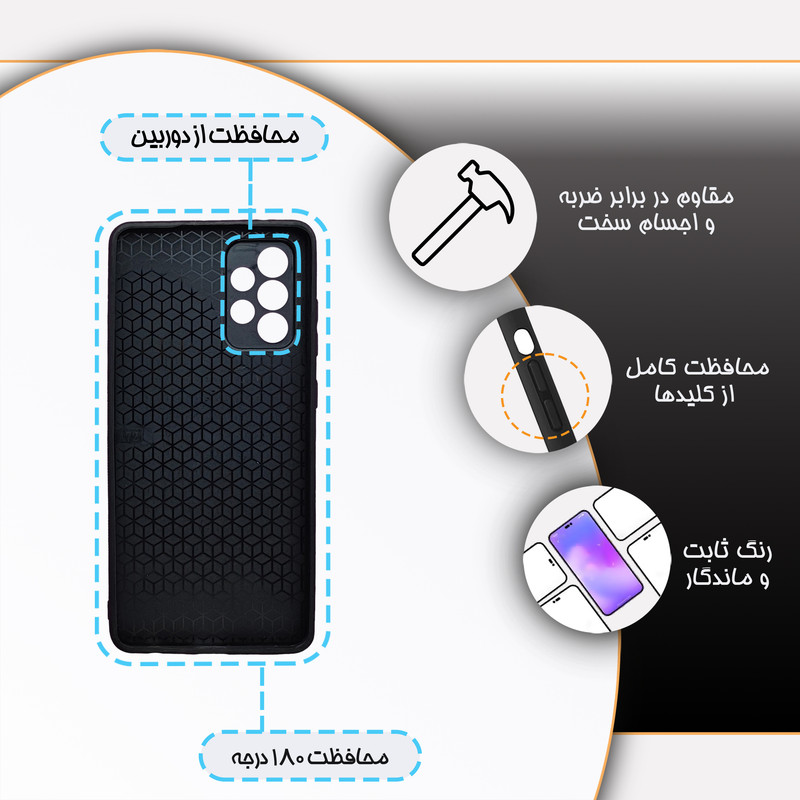 کاور گارد قاب مدل دخترانه مناسب برای گوشی موبایل سامسونگ Galaxy A72