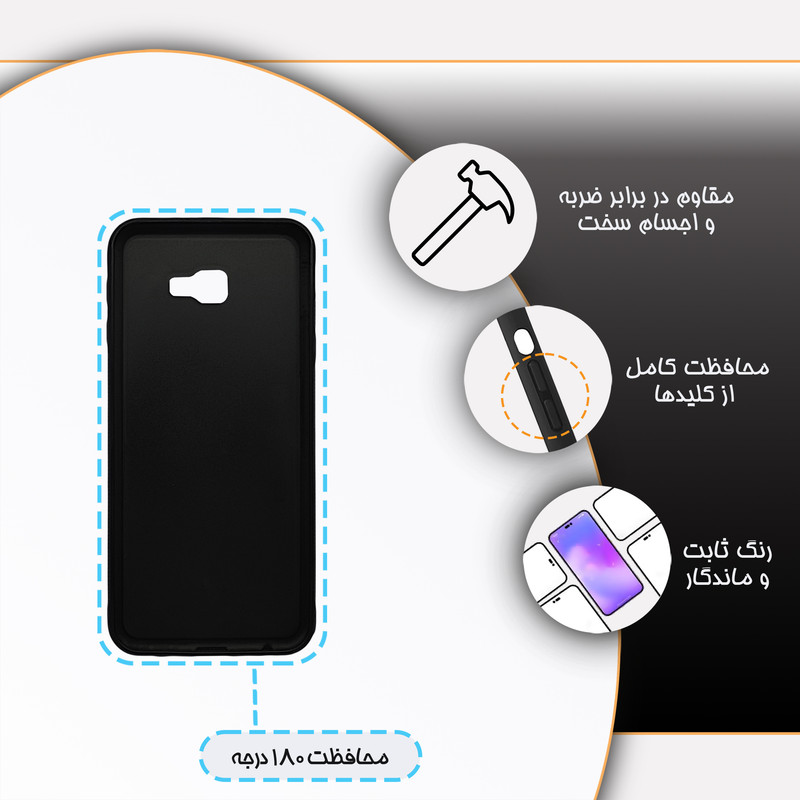 کاور گارد قاب مدل گل مناسب برای گوشی موبایل سامسونگ Galaxy J4 Plus