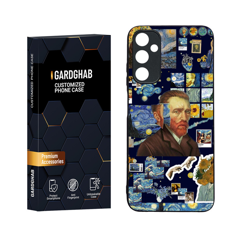 کاور گارد قاب مدل دورژله ای پشت گلس هنری مناسب برای گوشی موبایل سامسونگ Galaxy A05s