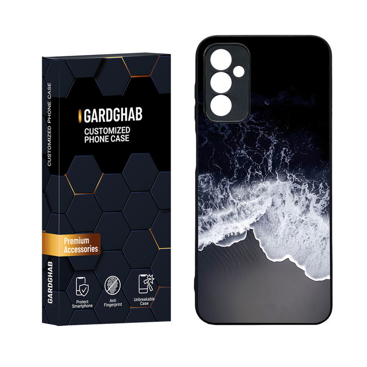 کاور گارد قاب مدل دورژله ای پشت گلس منظره و طبیعت مناسب برای گوشی موبایل سامسونگ Galaxy M13 4G