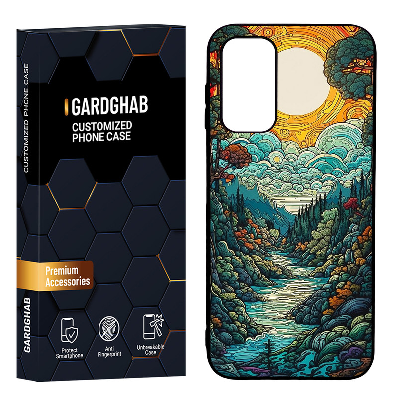 کاور گارد قاب مدل هنری مناسب برای گوشی موبایل سامسونگ Galaxy A14