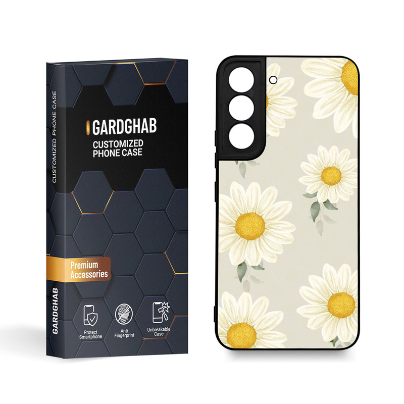 کاور گارد قاب مدل گل مناسب برای گوشی موبایل سامسونگ Galaxy S22