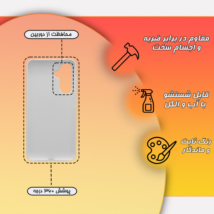 کاور گارد قاب علوی مدل HML مناسب برای گوشی موبایل سامسونگ Galaxy A56