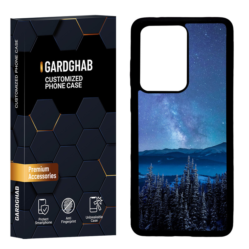 کاور گارد قاب مدل دور ژله ای پشت گلس منظره و طبیعت مناسب برای گوشی موبایل سامسونگ Galaxy S20 Ultra