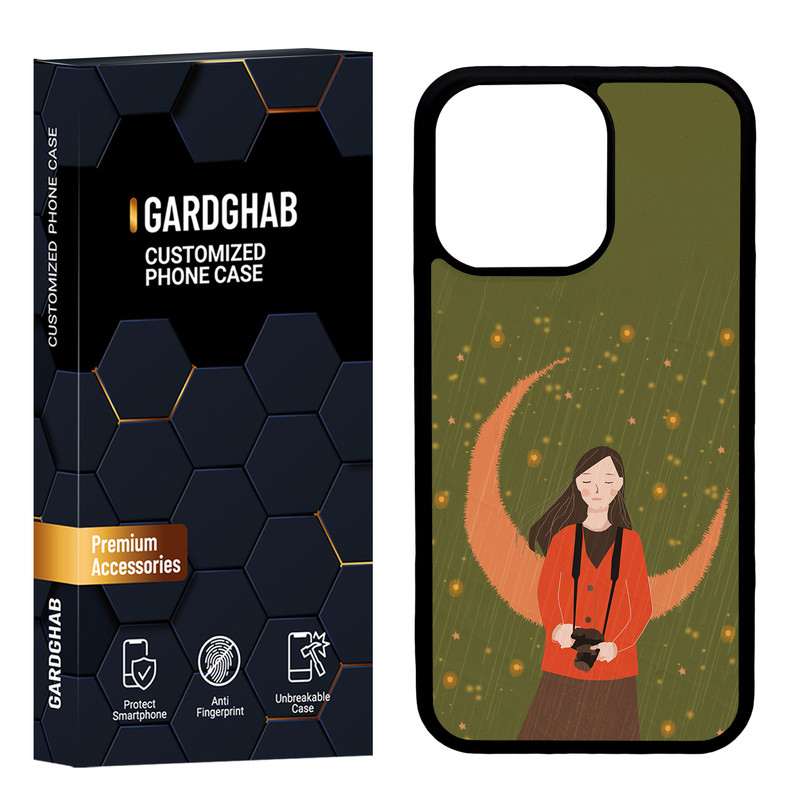 کاور گارد قاب مدل پشت گلس دخترانه مناسب برای گوشی موبایل اپل iPhone 13 Pro