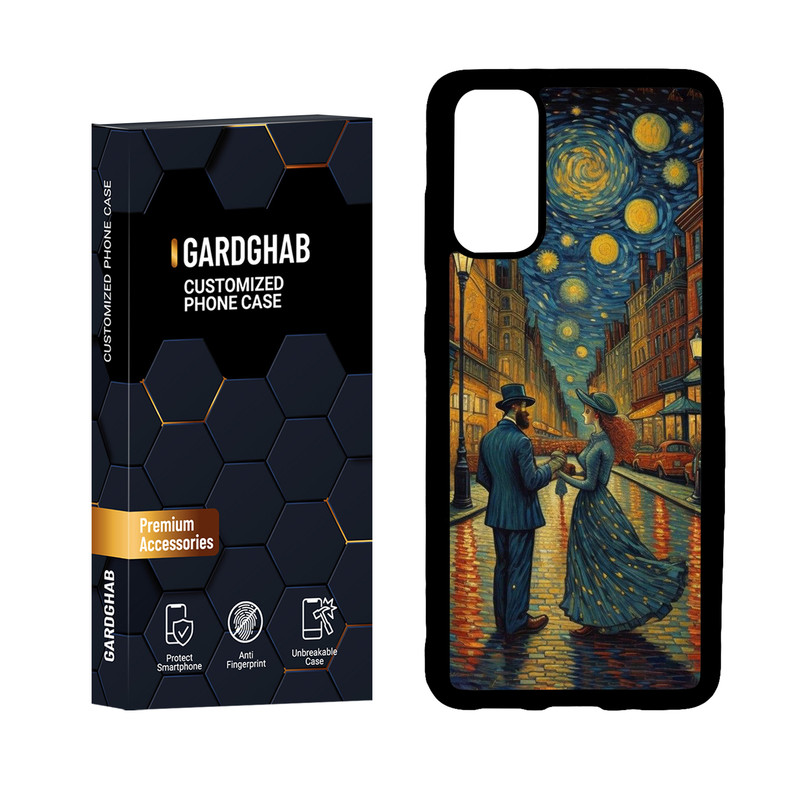 کاور گارد قاب مدل دور ژله ای هنری مناسب برای گوشی موبایل سامسونگ Galaxy S20
