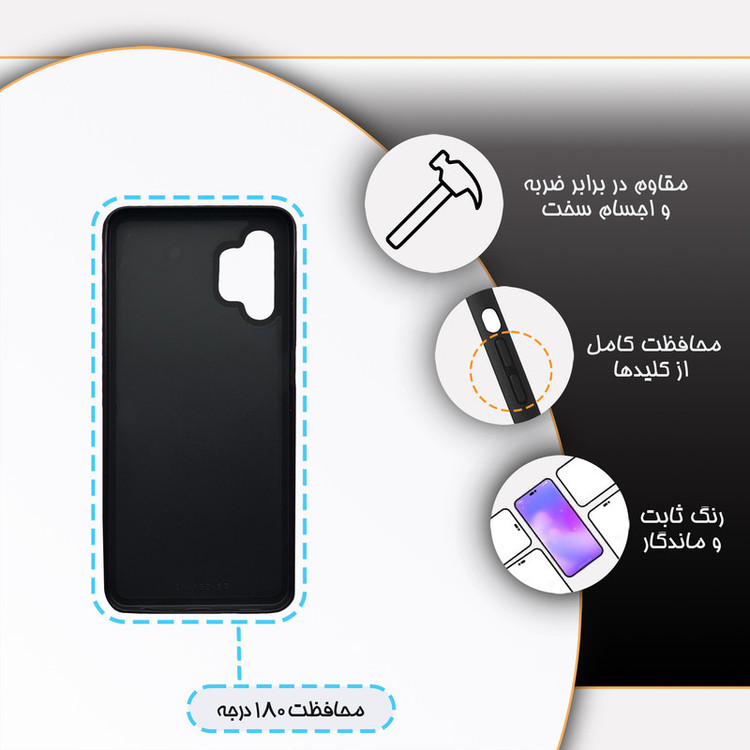 کاور گارد قاب مدل دور ژله ای دخترانه مناسب برای گوشی موبایل سامسونگ Galaxy A32 5G / M32 5G