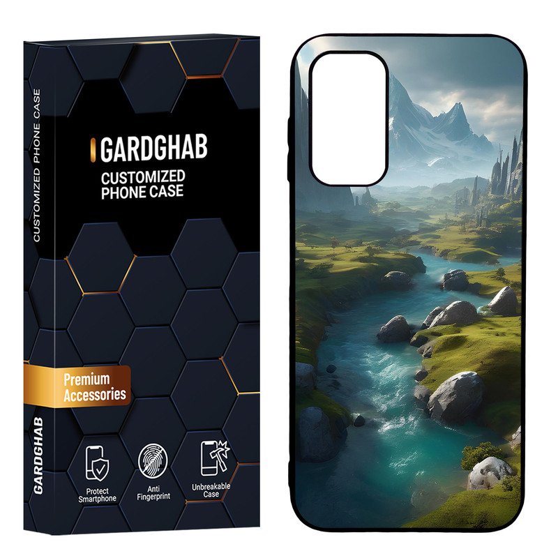 کاور گارد قاب مدل دور ژله ای هنری مناسب برای گوشی موبایل سامسونگ Galaxy A14